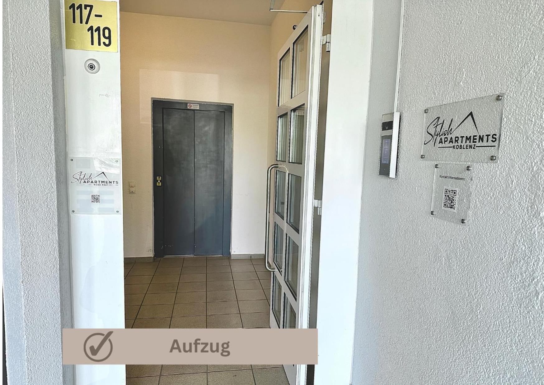 Special Apartment - Stadtnah, Balkon, Parkplatz, E-Ladestation, Gitterbox Fuer Fahrraeder, Fitnessstudio Koblenz  Exterior photo